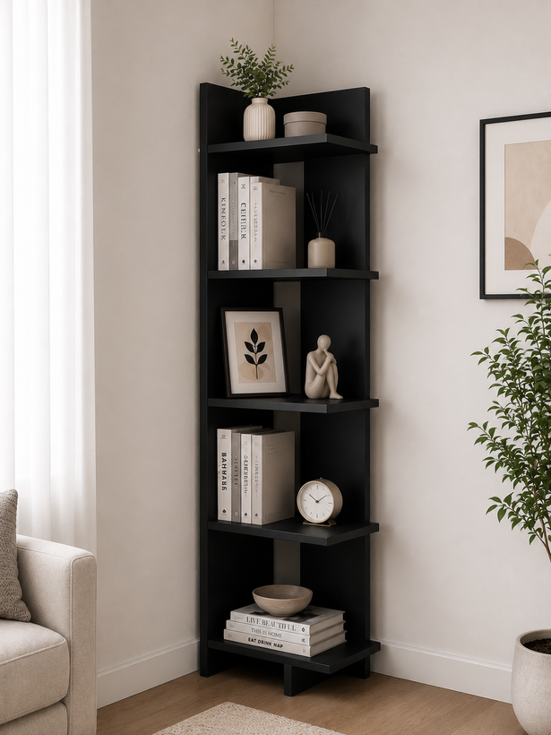 کتابخانه ایستاده مدرن MDF | طراحی مینیمال | مدلm120
