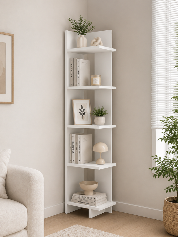 کتابخانه ایستاده مدرن MDF | طراحی مینیمال | مدلm120