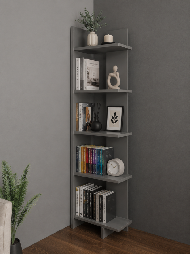 کتابخانه ایستاده مدرن MDF | طراحی مینیمال | مدلm120