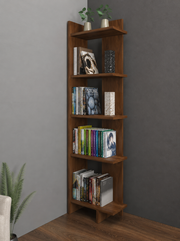 کتابخانه ایستاده مدرن MDF | طراحی مینیمال | مدلm120