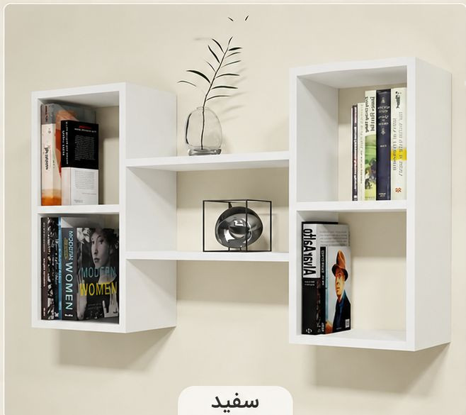 کتابخانه و شلف دیواری مدرن مدلs1