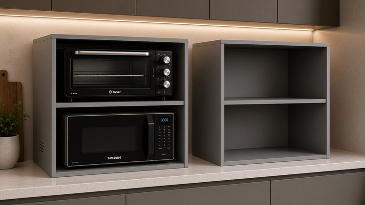 جایگاه سفارشی ماکروویو و توستر MDF مدل MT