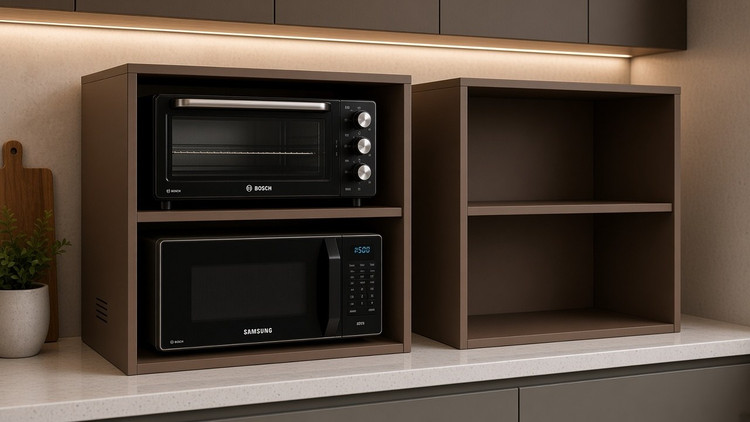 جایگاه سفارشی ماکروویو و توستر MDF مدل MT