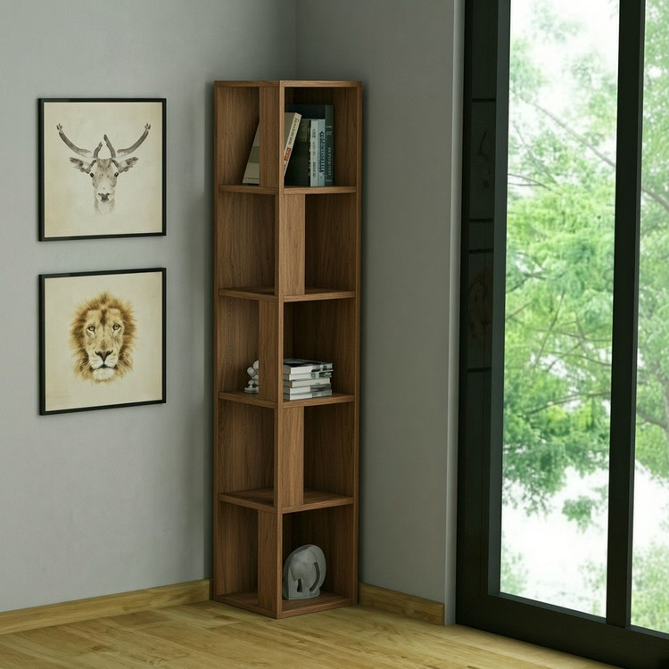 کتابخانه و شلف کنجی مدرن مدل BK-04