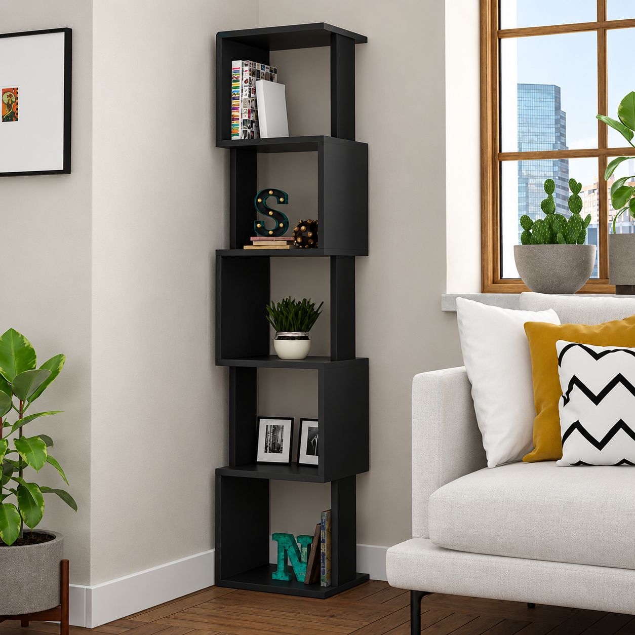 کتابخانه 5 طبقه مدل BK-06